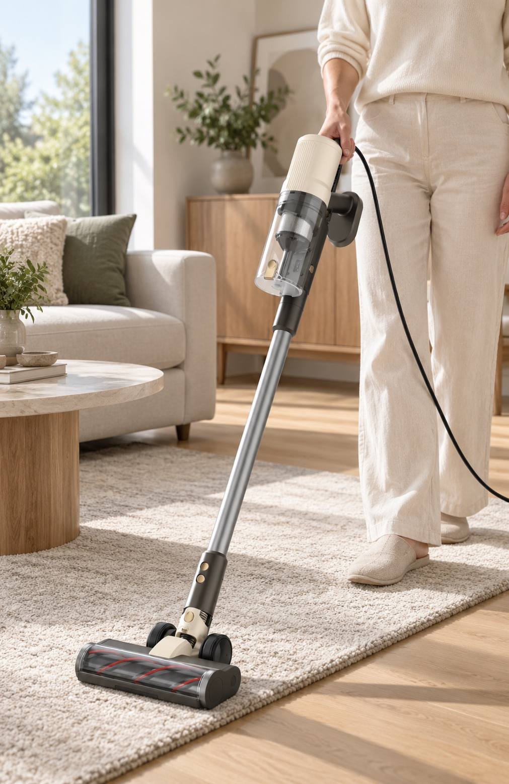 Test noise level in the real cleaning route